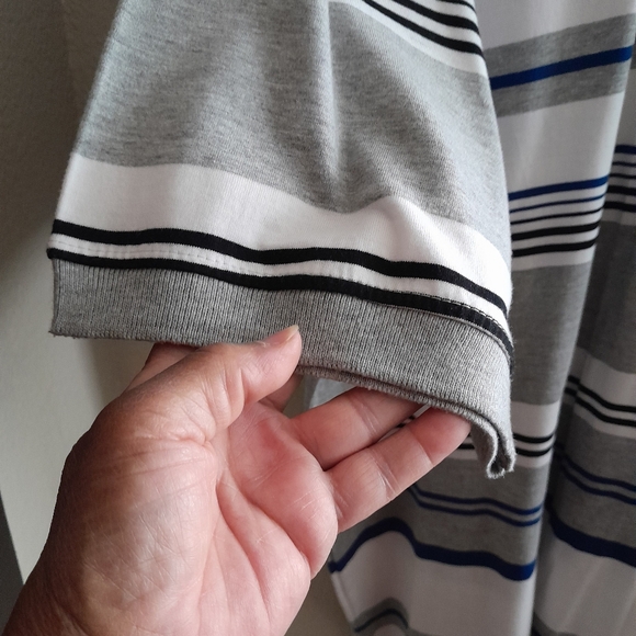 Vintage Men's Blue Striped Shirt Size:3XL Mensfield - Picture 6 of 7